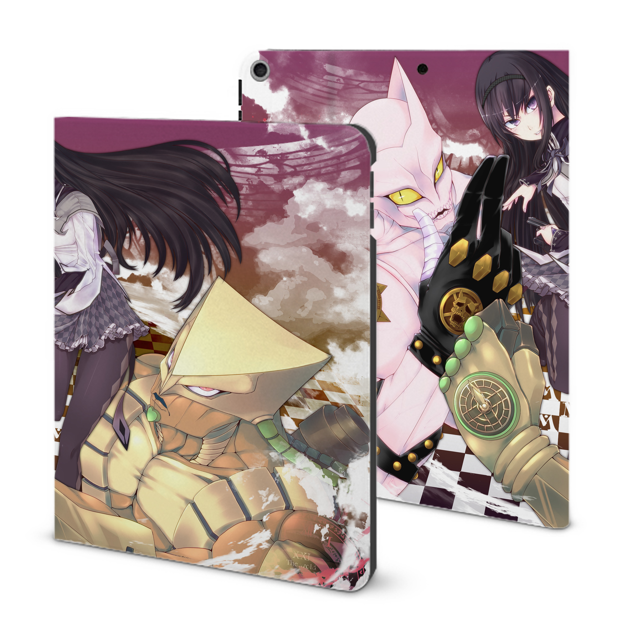 （画像用） ジョジョの奇妙な冒険 JoJo's Bizarre Adventure IPad ケース ブック型 PUレザー TPU 耐衝撃 軽量 薄型 ペン収納なし 全面保護 IPad 各モデル対応